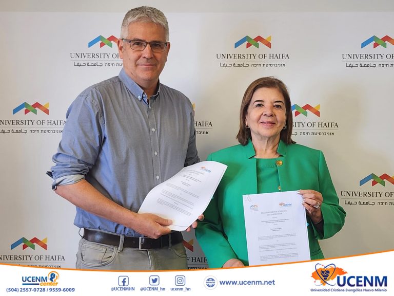 UCENM suscribe convenio de cooperación internacional con la Universidad de Haifa en el Estado de Israel