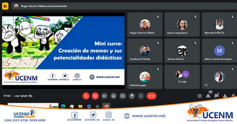 UCENM realiza con éxito el mini curso “Creación de Memes y sus Potencialidades Didácticas”