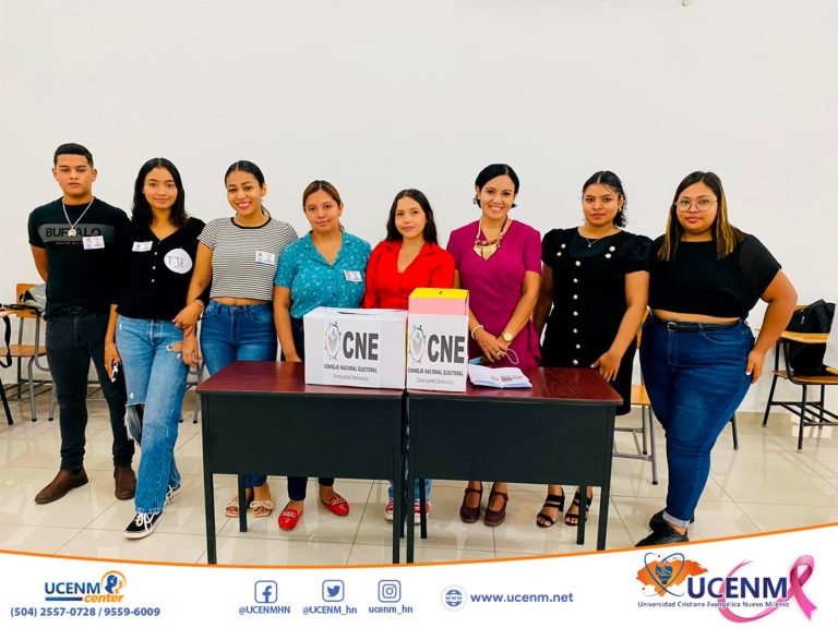 Estudiantes que cursan la asignatura Ciencia Política en UCENM Juticalpa realizan simulacro de Elecciones Generales