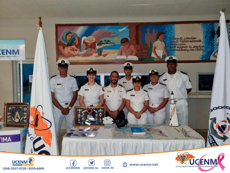 La carrera de Gestión Portuaria y Transporte Marítimo participa en la feria náutica del Instituto Fuerza Naval de Puerto Cortés
