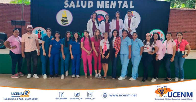 UCENM Catacamas participa en la feria de salud mental del Liceo Bilingüe New World