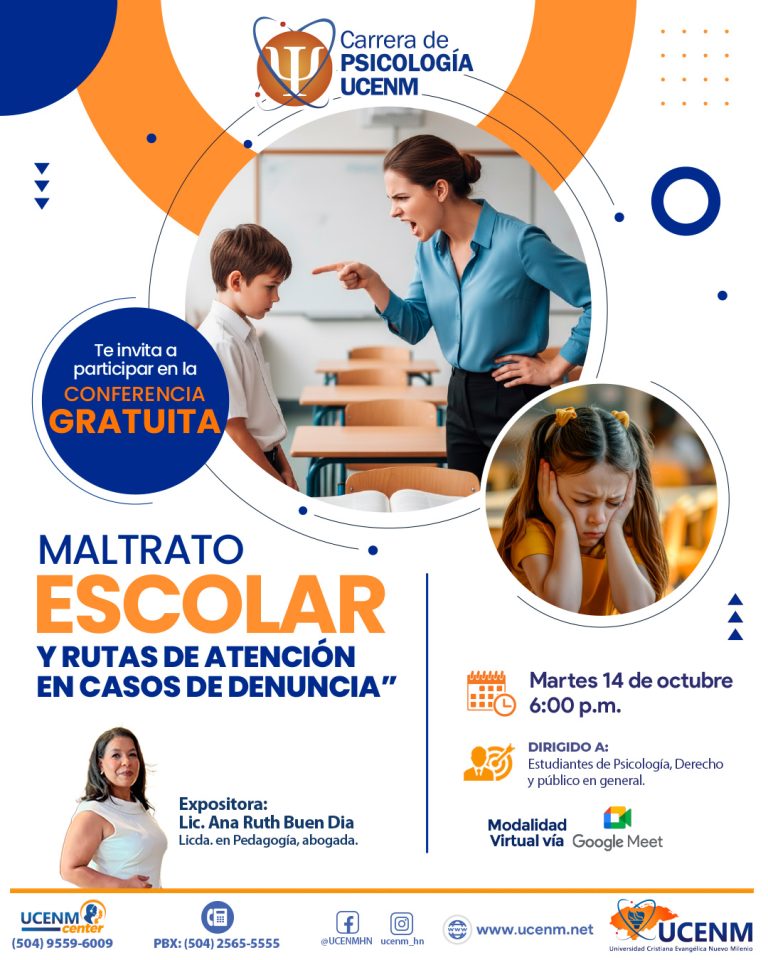 Conferencia Gratuita “Maltrato Escolar y Rutas de Atención en Casos de Denuncia”